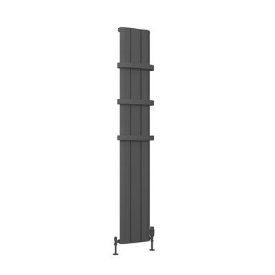 Peretti 1800 x 280 Aluminium Radiator Matt Anthracite