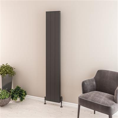 Vesima 1800 x 303 Aluminium Radiator Matt Anthracite