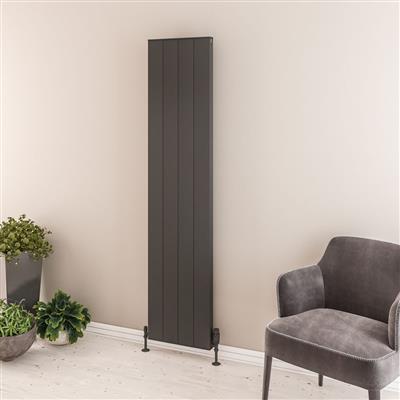 Vesima 1800 x 403 Aluminium Radiator Matt Anthracite