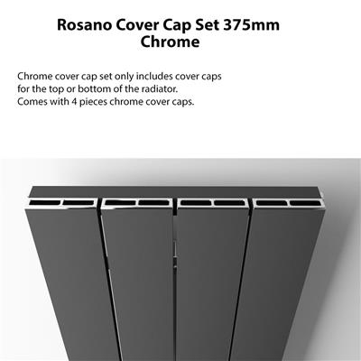 Rosano Cover Cap Set 375mm. Chrome