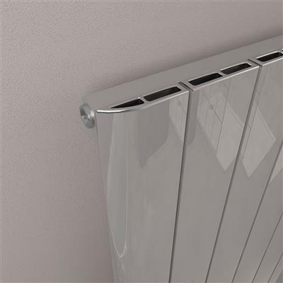 Peretti 1800 x 375 Aluminium Radiator Polished Aluminium