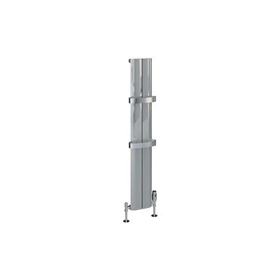 Berlini 1200 x 185 Aluminium Radiator Polished Aluminium