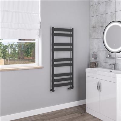 Pelago Aluminium Towel Rail 1200x500mm Matt Anthracite