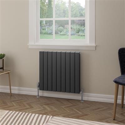 Hadleigh 600 x 625 Aluminium Radiator Matt Anthracite