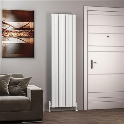 Sandhurst 1800 x 485 Aluminium Radiator Matt White