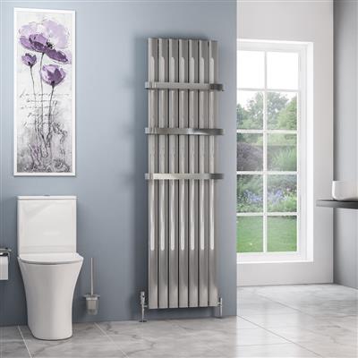 Sandhurst 1800 x 485 Aluminium Radiator Polished Aluminium