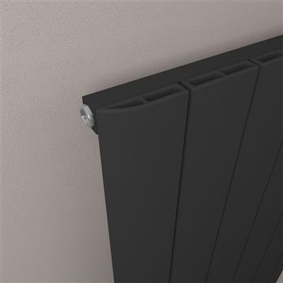 Peretti 1800 x 565 Aluminium Radiator Matt Black