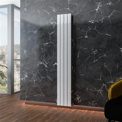 Addington Aluminium 1800 x 292 Radiator Type10 Gloss White