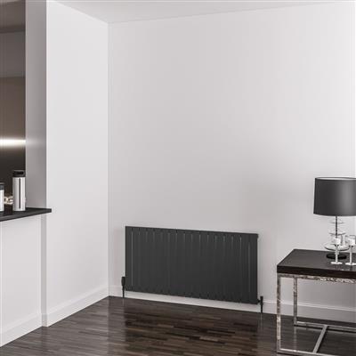 Addington Aluminium 600 x 1254 Radiator Type10 Matt Anthracite