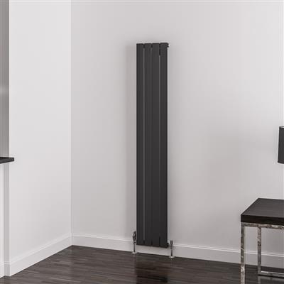 Addington Aluminium 1800 x 292 Radiator Type10 Matt Anthracite