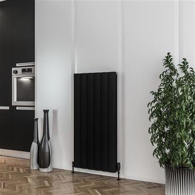 Guardia 1200 x 565 Aluminium Radiator Matt Black