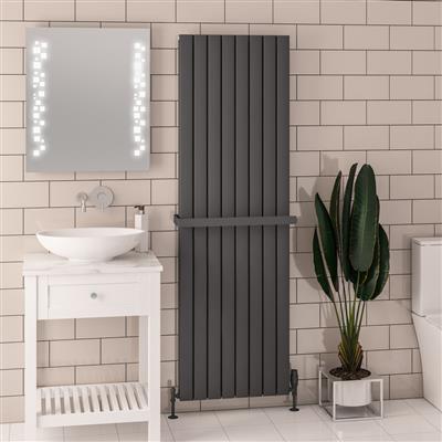 Hadleigh 1800 x 555 Aluminium Radiator Matt Anthracite