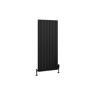 Hadleigh 1200 x 485 Aluminium Radiator Matt Black