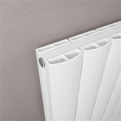 Guardia 600 x 1610 Aluminium Radiator Matt White