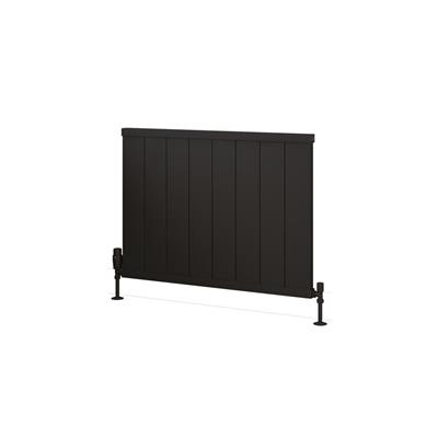 Kingswood Slimline 600 x 810 Aluminium Radiator Matt Black