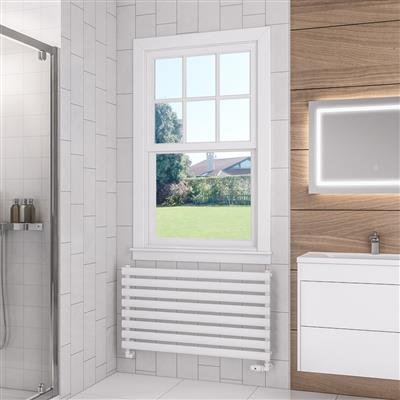 Tunstall 560 x 1000 Towel Rail Matt White