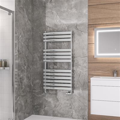 Tunstall 1200 x 600 Towel Rail Chrome