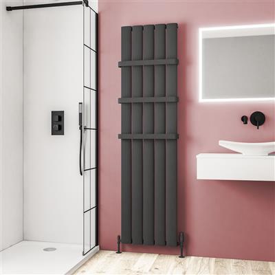 Malmesbury 1800 x 470 Aluminium Radiator Matt Anthracite