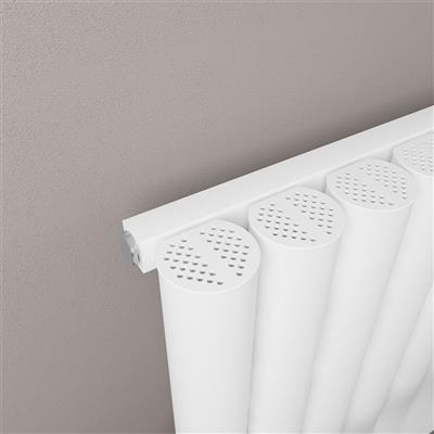 Burford 600 x 485 Aluminium Radiator Matt White