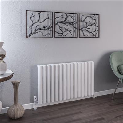 Burford 600 x 1045 Aluminium Radiator Matt White