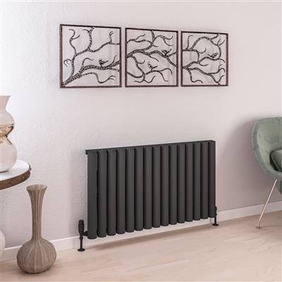 Burford 600 x 1045 Aluminium Radiator Matt Anthracite