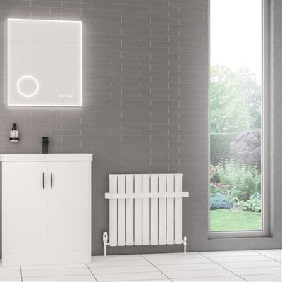 Kelmscott 600 x 625 Aluminium Radiator Matt White