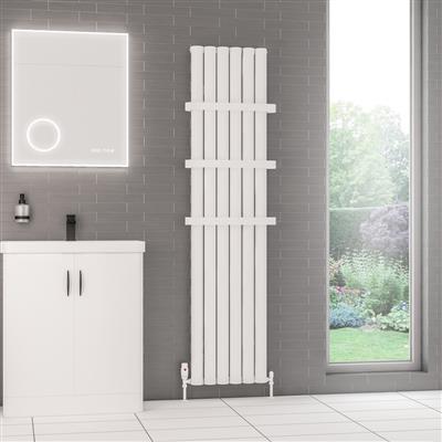 Kelmscott 1800 x 415 Aluminium Radiator Matt White