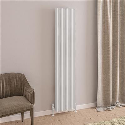 Witney 1800 x 375 Aluminium Radiator Matt White