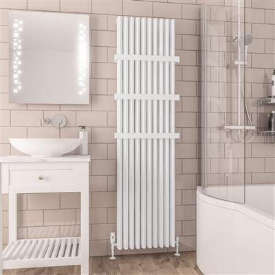 Witney 1800 x 470 Aluminium Radiator Matt White