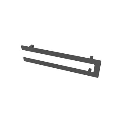 Universal Double Flat Style Towel Hanger 660mm Matt Anthracite