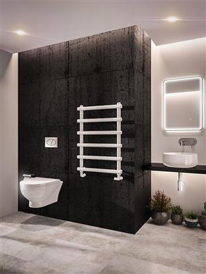 Marlow 850 x 600 Towel Rail Matt White