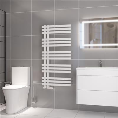 Hurley 1200 x 600 Towel Rail Matt White 