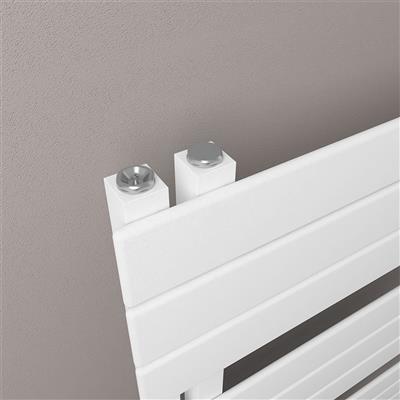 Helmsley 800 x 500 Towel Rail Matt White