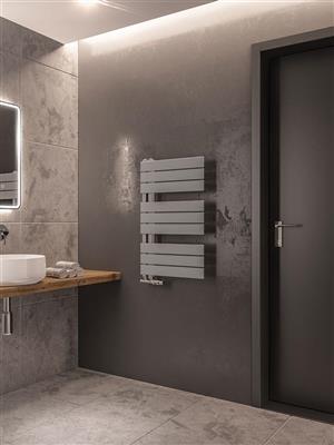 Helmsley 800 x 500 Towel Rail Matt Grey