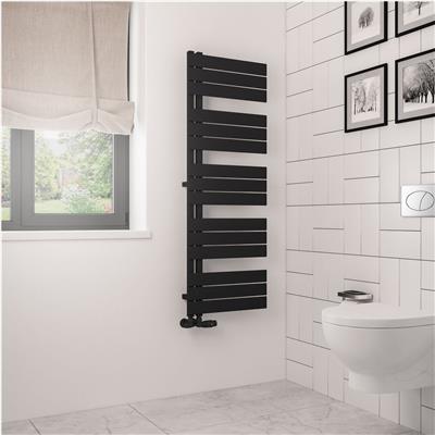 Helmsley 1400 x 500 Towel Rail Matt Black