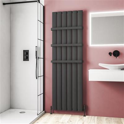 Malmesbury 1800 x 565 Aluminium Radiator Matt Anthracite