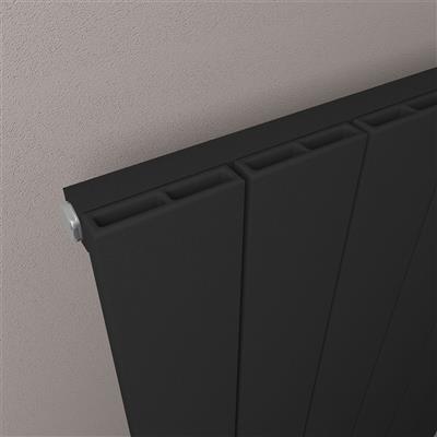 Charlton 600 x 850 Aluminium Radiator Matt Black