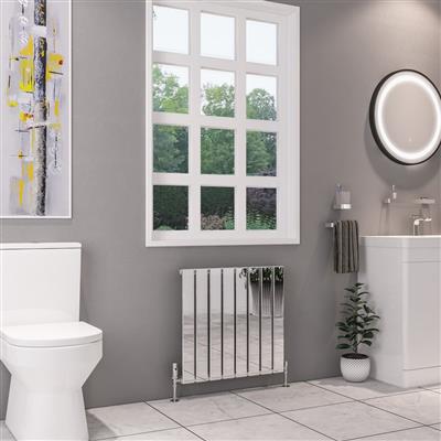 Deddington 600 x 630 Radiator Chrome