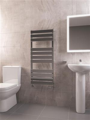 Deddington 1200 x 500 Towel Rail Chrome