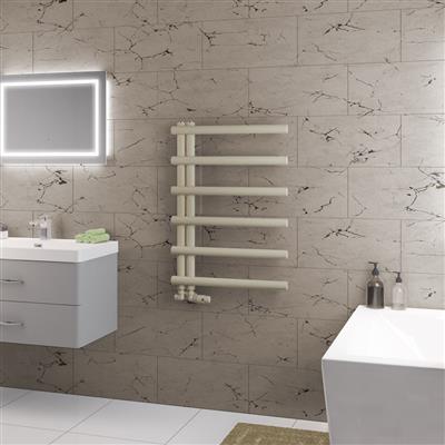 Marlow E-Style 850 x 600 Towel Rail Matt Cappuccino