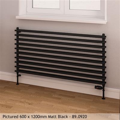 Murano 600 x 1200 Radiator Matt Black