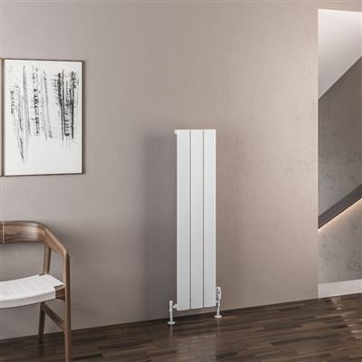 Malmesbury 1200 x 280 Aluminium Radiator Matt White