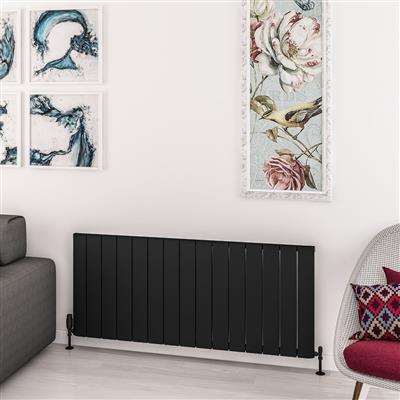 Withington 600 x 1420 Aluminium Radiator Matt Black