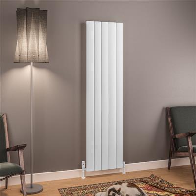 Tordino 1800 x 470 Aluminium Radiator Matt White