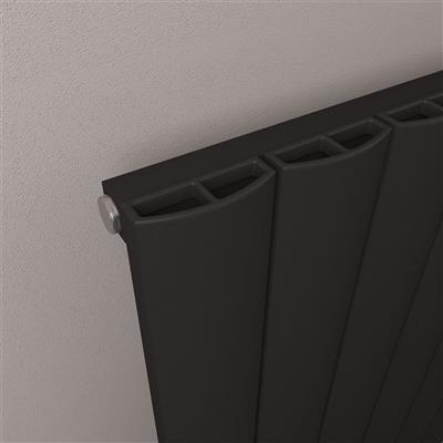 Tordino 600 x 470 Aluminium Radiator Matt Black