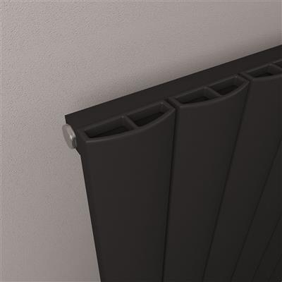 Tordino 1800 x 565 Aluminium Radiator Matt Black