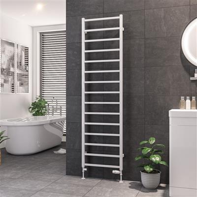 Tuscan Square Towel Rail 1800 x 500 Gloss White