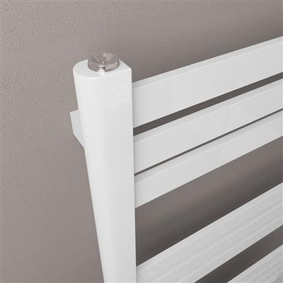 Defford 800 x 600mm Towel Rail Gloss White