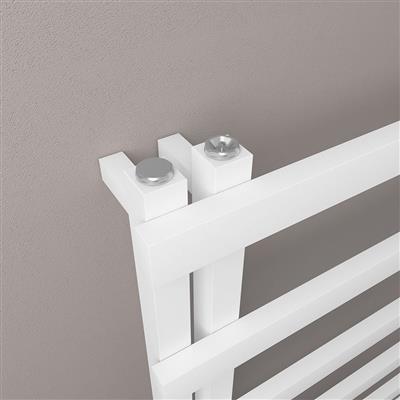 Platani 800 x 600mm Towel Rail Matt White