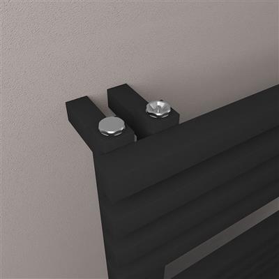 Reinbach 800 x 600mm Towel Rail Matt Black